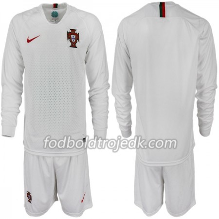 Portugal VM 2018 Børn Udebane - Fodboldtrøjer(L/S)